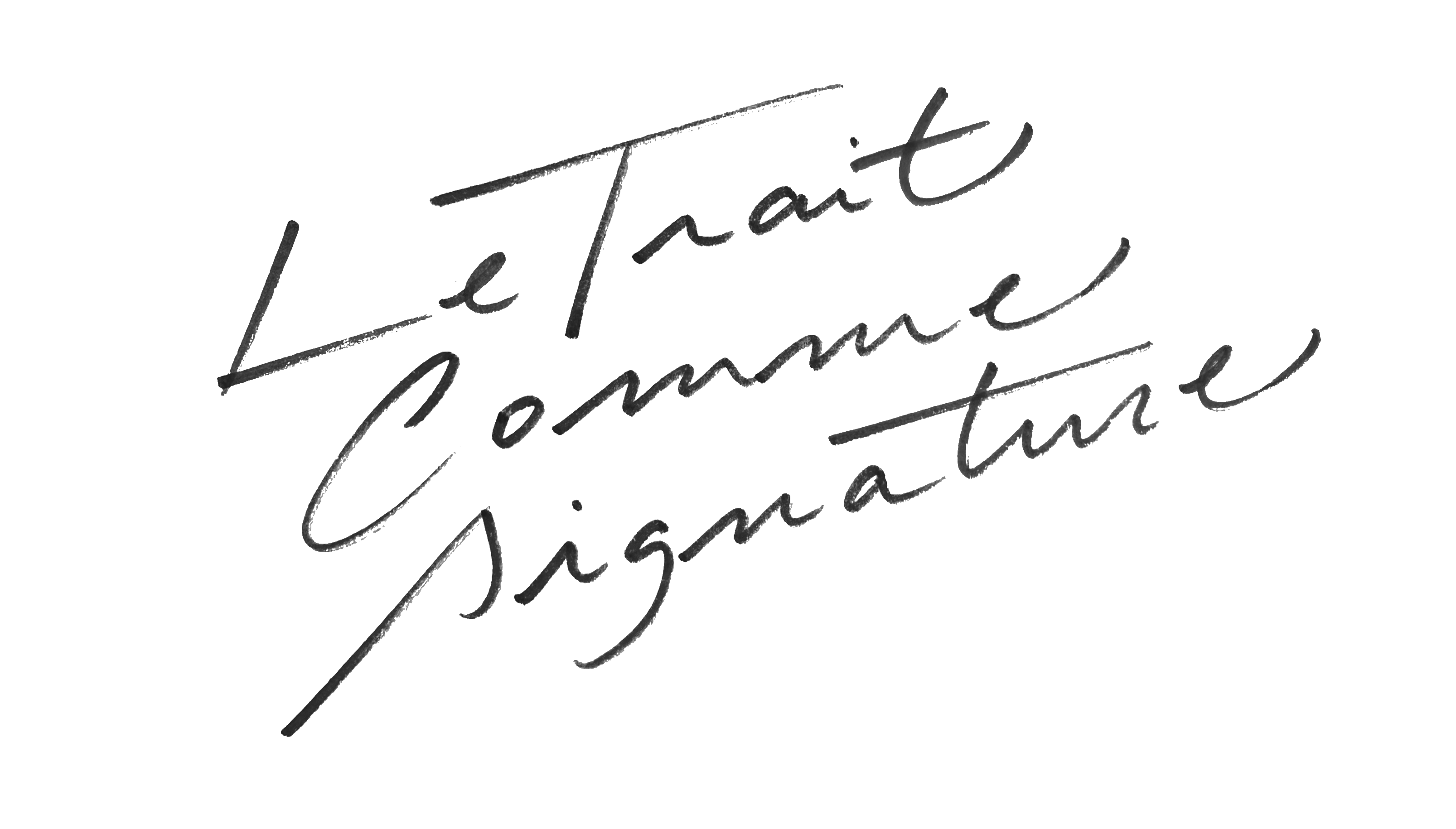 Le Trait Comme Signature